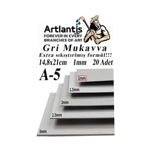 A5 Mukavva Gri 1.0mm 20 Adet 1 Paket 14,8x21 Cm A-5 Mukavva 1,0 Mm Kalınlığında A-5 Mukavva 1 Adet
