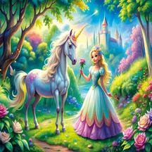 Mey İthalat 31755 Princes Unicorn 50 Parça Puzzle