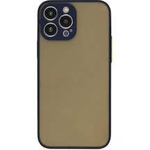 Newface Apple İphone 13 Pro Max Kılıf Montreal Silikon Kapak - Lacivert