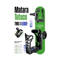 Tmc-1 Led Li Motosiklet Termos Bardak Ve Suluk Tutucu Gidon Ve Koruma Demiri Bağlantı Aparatlı