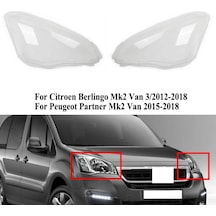 Peugeot Partner Far Camı Takımı Sağ+sol 2015-2018