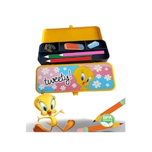 Tweety Kutu Kalem Kutusu Sarı Tek Ebat Tek Renk