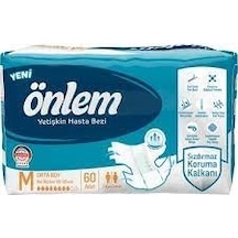 Önlem Hasta Bezi Belbantlı Tekstil Yüzey Orta Boy M 30'Lu