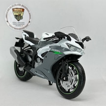 Kawasaki Ninja Zx-6r 1:12 Diecast Motosiklet Model Lisanslı Metal Maket Oyuncak & Biblo