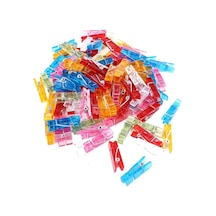 Hidz 15'li Şeffaf Renkli Minik Mandal - 3,5 Cm