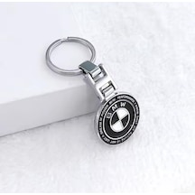 Metal Anahtarlık Siyah Bmw Logolu Anahtarlık E46 E60 E90 F30 X5