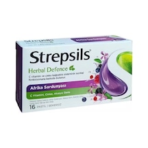 Strepsils Herbal Defence Afrika Sardunyası Şekersiz Pastil 16 Adet-2816