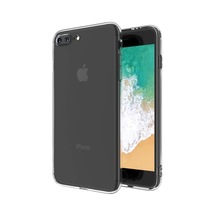 Apple Uyumlu iPhone 8 Plus Kılıf Deluxe 2mm Şeffaf Silikon 0.2M-Çok Renkli
