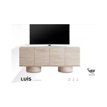 Luis Mdf Tv Ünitesi Beyaz  - Ceviz