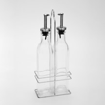 2'li Metal Standlı Cam Yağlık Sirkelik Seti 2x300 Ml