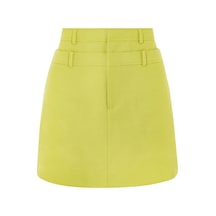 Acler Rodborough Skirt, Modern Ve Şık Kısa Etek Yeşil