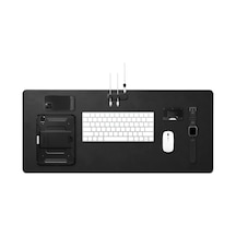Regnum Büyük Boy 90x40cm Mouse Pad Vegan Deri + Kablo Düzenleyici Ld302m Black - App05267