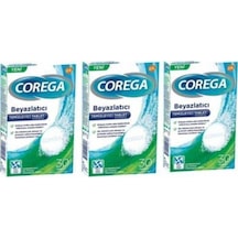 Corega Protez Temizleyici Beyazlatıcı Tablet 3 x 30 Adet
