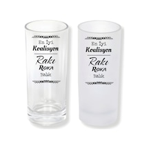 Rakı Roka Balık Yazılı Buzlu Ya Da Buzsuz Seçenekleriyle Rakı Bardağı
