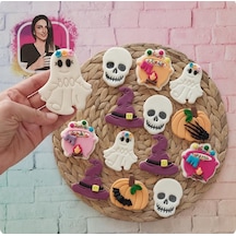 Halloween Cadılar Bayramı Konseptli Karışık Butik Kurabiye - 20 Adet