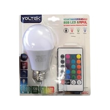 Bezos Voltek 9w Kumandalı Beyaz+rgb Led Ampul 1 Adet Agc Standart