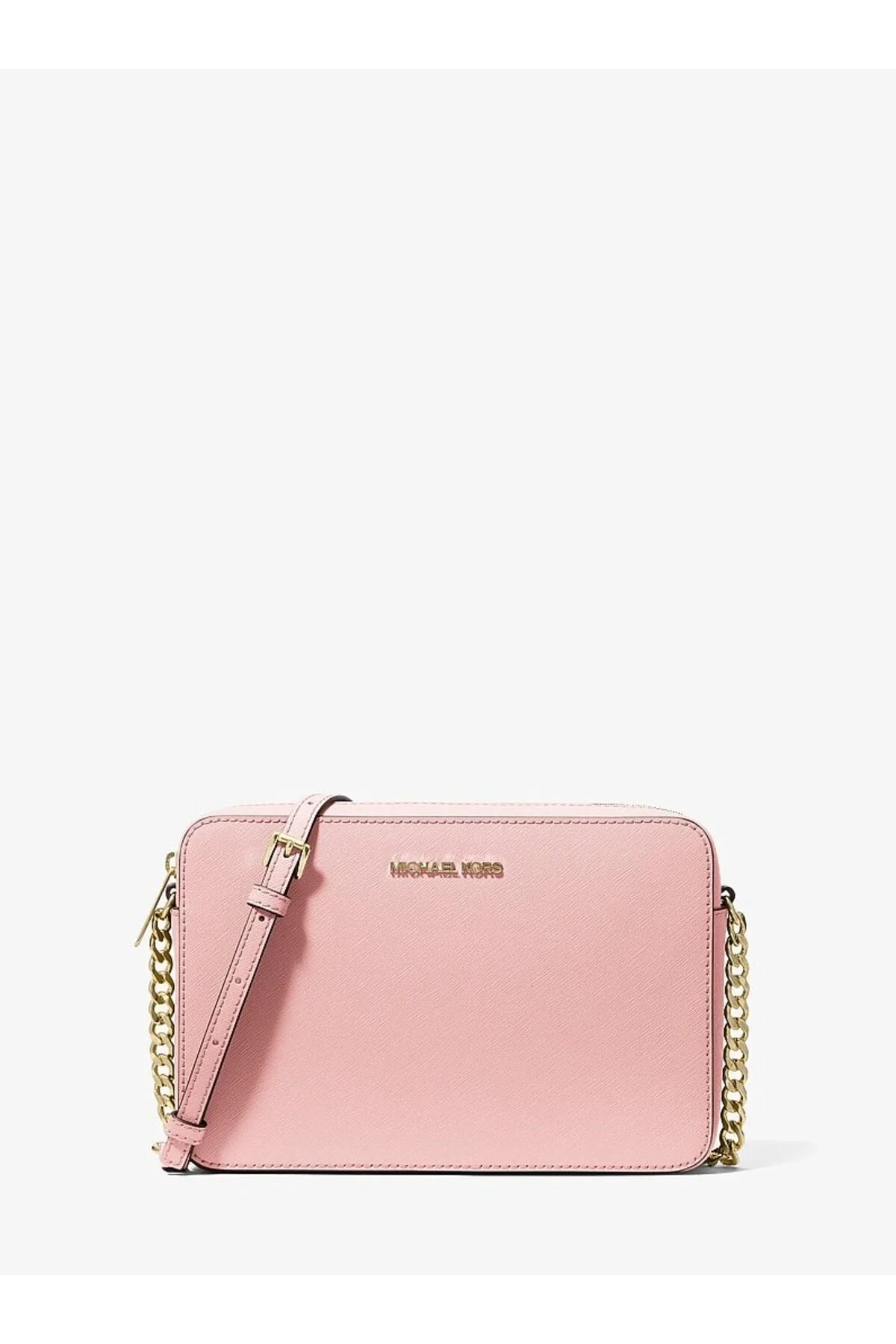 Michael Kors Kadın Jet Set Saffiano Deri Çapraz Omuz Çantası Mk-35t8gttc9l Pudra