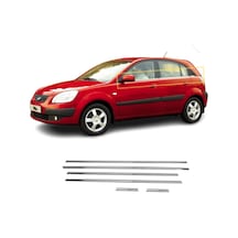 Kia Rio Hb Kasa Krom Cam Çıtası 6 Prç 2006-2011 Arası Paslanmaz Ç