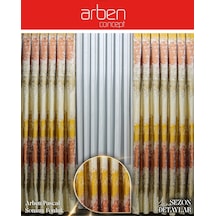 Arben Concept Pascal Pano Fon Perde / Ölçünüze Özel Dikim Hardal