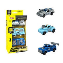 3 Parça Çek Bırak Mini Model Metal Clasic Araba 1:64 -2