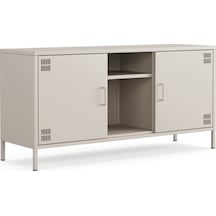 Pera Tv Ünitesi, Tv Dolabı,2 Kapaklı, Açık Raflı 130,50 X 40 X 64,50 Cm Bej
