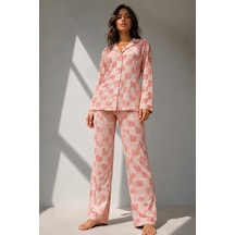 Norcia Sports Kadın Uzun Kol Pamuklu Pembe Pijama Takımı Çok Renkli - 929323197 Çok Renkli - 929323197 Çok Renkli