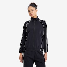 Lescon Siyah Kadın Fermuarlı Sweatshirt 26n-2128