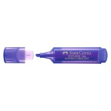 Faber Castell Fosforlu Kalem 1546 Şeffaf Gövde Mor - 10 Adet Mor