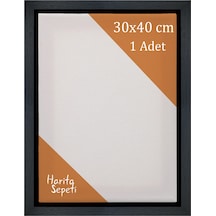 Siyah Çerçeveli Tuval 30 x 40 CM Yatay & Dikey Profesyonel %100 Pamuk Boş Tablo