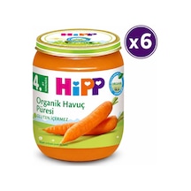 Hipp Organik Kavanoz Havuç Püresi 125 G - 6'lı Paket