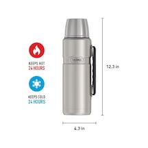 Thermos Sk2010 Stainless King Large Matte Stainless Steel 1.2 Lt. 163963-ak