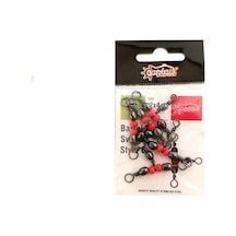 Captain 5129 Üçlü Boncuklu T Fırdöndü 5 Adet Black Nikel 4x6