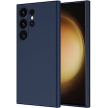 Samsung Galaxy Uyumlu S24 Ultra Kılıf Lansman İçi Kadife Kamera Korumalı Mara Silikon Kılıf