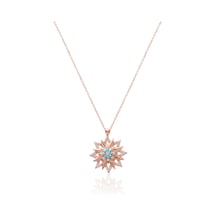 Rose Altın Kaplama Yıldız Desenli Gümüş Kolyeler, Her Tarza Hitap Eden Özelliklerde İncelemek Ve Uygun Fiyatlara Satın Almak İçin Jwlera.com U Ziyaret Et Gold - Rose Gold - Gümüş