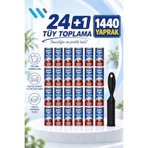 24 Lü Yedek Rulo + Tüy Toplayıcı Aparat Toplam 1440 Yaprak