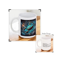 Burc Açıklamalı Kupa Bardak - Akrep Beyaz