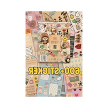 Rengarenk Sticker Kitabı - 24x17 Cm, 16 Sayfa Özel Tasarım Abanoz