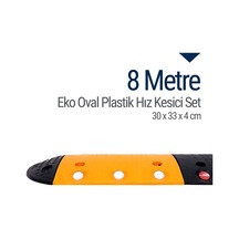 Eko Oval Plastik Hız Kesici Set. Yol Kasisi 8 M N11.112