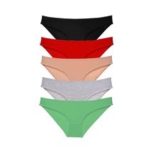 Likralı Kadın Slip Külot 5 Adet Süper Eko Set Siyah Kırmızı Ten Gri Yeşil RYL-EKO5010 Çok Renkli Likralı Kadın Slip Külot 5 Adet Süper Eko Set Siyah Kırmızı Ten Gri Yeşil RYL-EKO5010 Çok Renkli