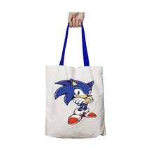 Mavi Kulplu Art Hediye Sonic Yıkanabilir Omuz Çanta Çok Renkli
