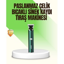 Mey İthalat Koyu Yeşil Profesyonel Metal Gövdeli Saç Kesme Makinesi