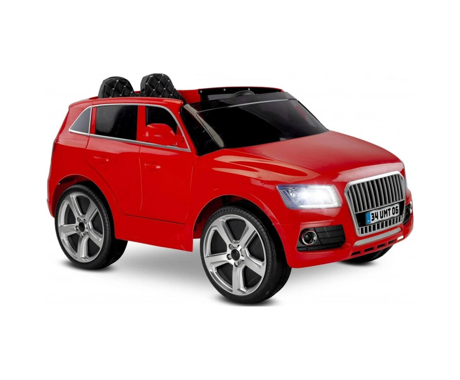 Q-suv Akülü Jeep 12v Uzaktan Kumandalı Akülü Araba Audio Q Suv Akülü Araçlar Kırmızı