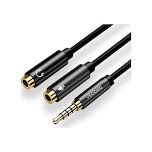3.5mm Kulaklık Ve Mikrofon Birleştirici Y Kablo