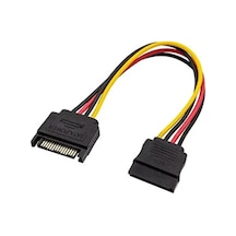 Sata Power Uzatma Kablosu 15 Pin Dişi Erkek Sata Power Uzatma Kablosu 30 Cm