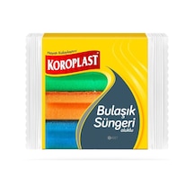 Koroplast Oluklu Bulaşık Süngeri 8 Adet Çok Renkli