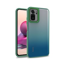 Zore Redmi Note 10 Kılıf Nvth Flora Kapak - Yeşil