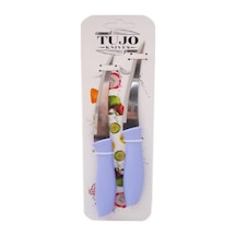 2 Parça Kartelalı Tırtırlı Bıçak Bx40 Açık Bej