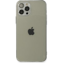 Apple  Uyumlu  iPhone 12 Pro Max Kılıf Fly Lens Silikon Şeffaf,