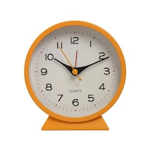 4,5 İnç Vintage Retro Analog Çalar Saat Pille Çalışan Küçük Şömine Saati, Yatak Odası, Ofis, Çalışma Masası, Oturma Odası, Hediye Saati İçin Gece Lambası İle Sessiz Başucu Masa Saati Diğer