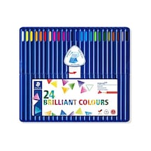 Staedtler 157 Sb24 13 Ergosoft Üçgen Kuru Boya 24'lü 124-Pembe